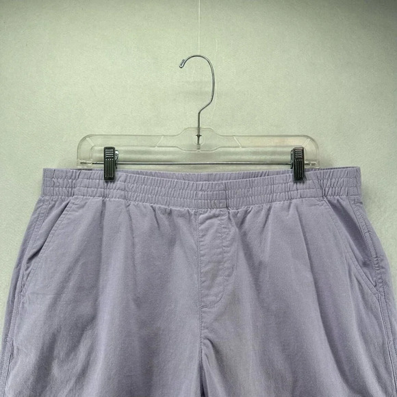 Lands' End Shorts Womens Size 16 Chino Elastic Waist Walking Cotton Blend Purple - Picture 3 of 10
